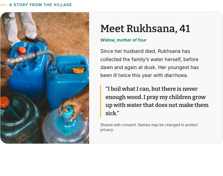 Case study from the village