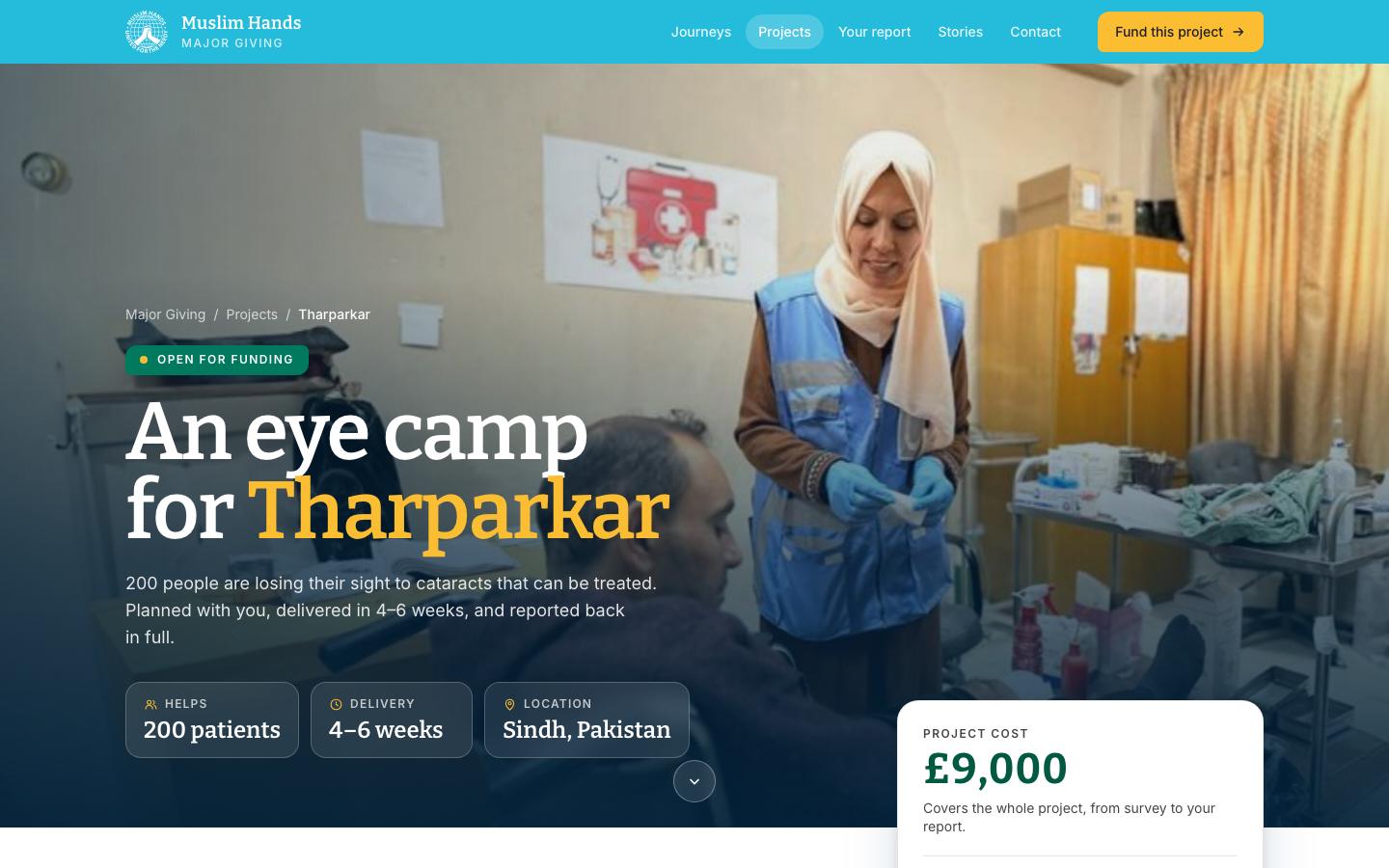 Works for every theme: an eye camp